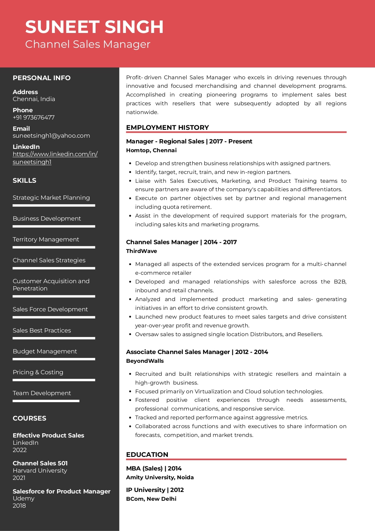 Resume 8